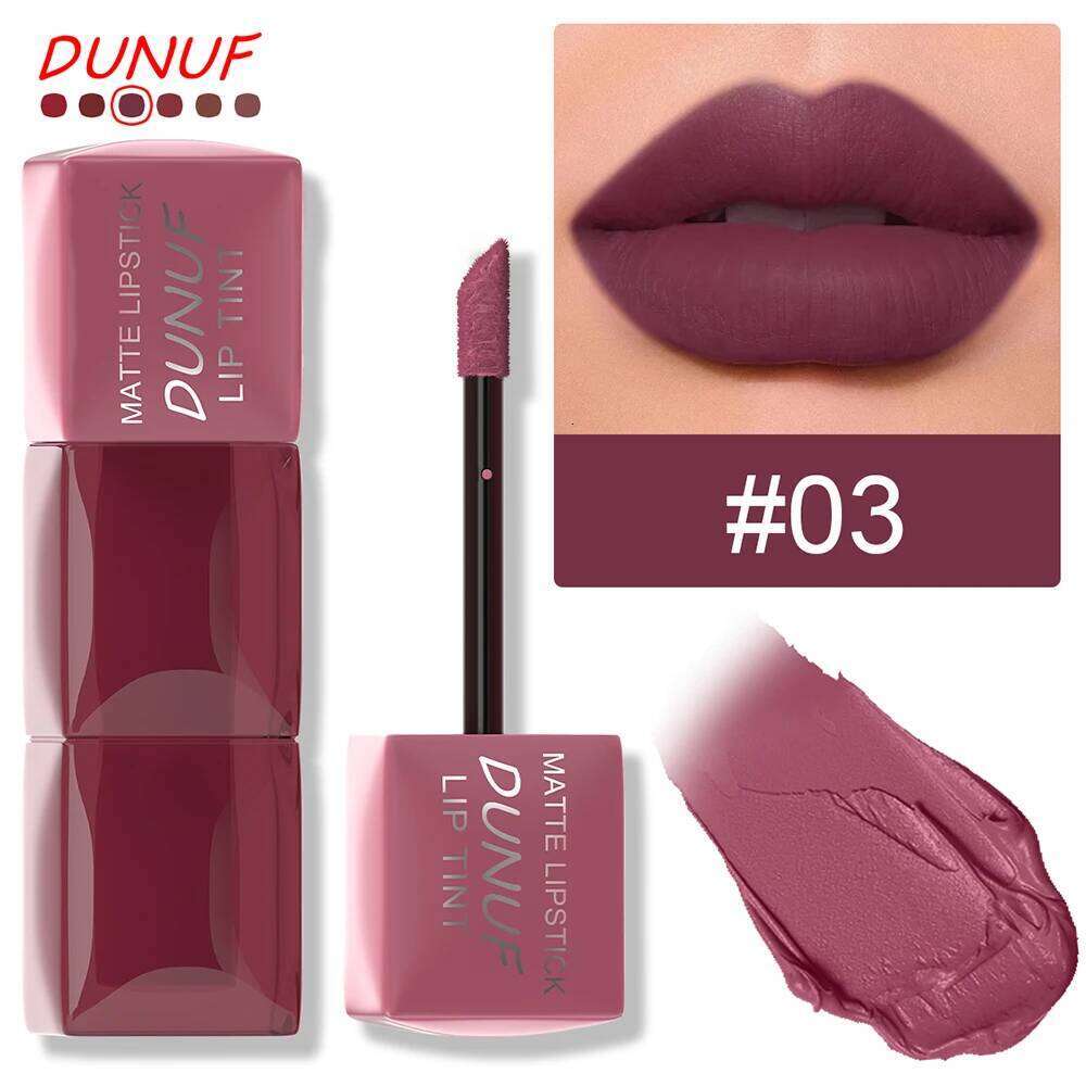 Liquid Velvet Matte Lipstick Long-lasting Waterproof Gloss Lip Glaze Non-Stick Cup Nude Red High Pigment Y2K Christmas Gift H260302