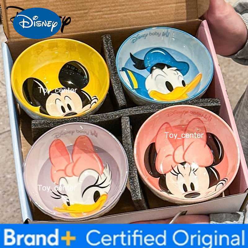Disney Cute Cartoon Mickey New Adorable Ceramic Bowl Fun Rice Bowl with Healthy Underglaze Food-Grade Home Use Anti-Scald H260302