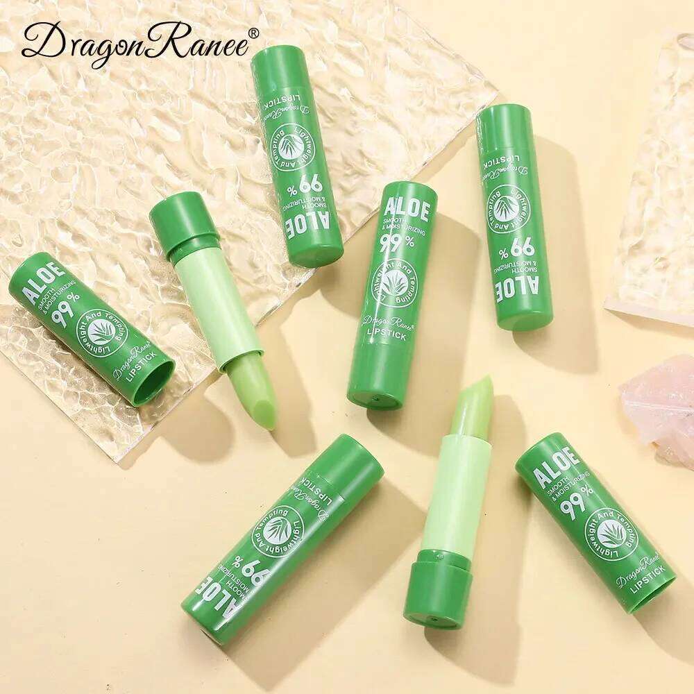 Aloe Vera Color Changing Lipstick Long-Lasting Moisturizing Stain Temperature Change Balm Nourishing Makeup Lip Care H260302