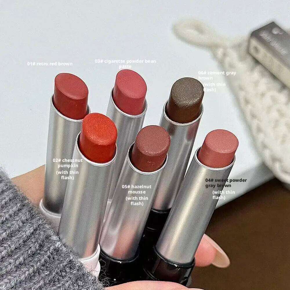 Matte velvet lipstick Moisturizing Nude Pink Waterproof Gloss Long Lasting Cinnamon Milk Tea Toned Lip Tint Party Makeup H260302