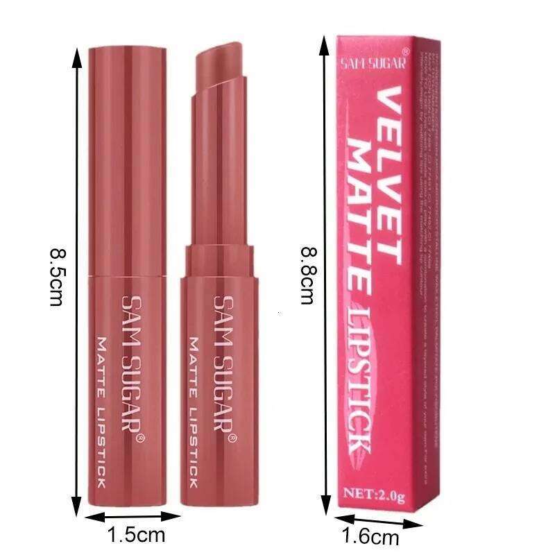 Nude Lipstick Waterproof Sticks Not Fading Sexy Red Velvet Matte Lipsticks for Women Makeup Long Lasting Lip Cosmetics H260302
