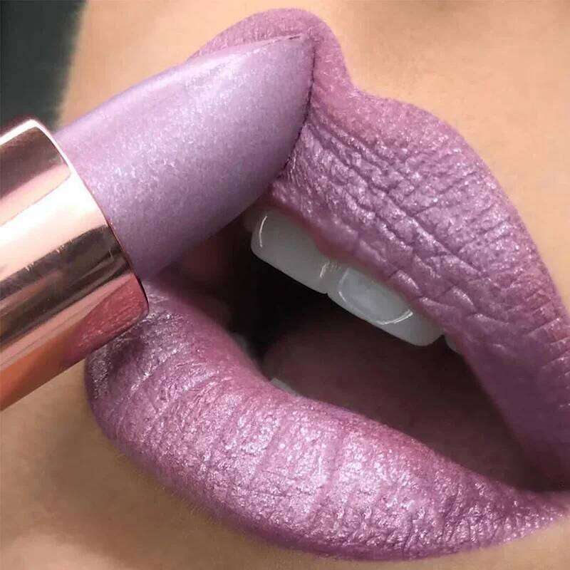 Temperature Color Changing Glitter Lipstick Waterproof Long Lasting Moisturizing Velvet Matte Lip Tint Red Pink Sexy Lips Makeup H260302