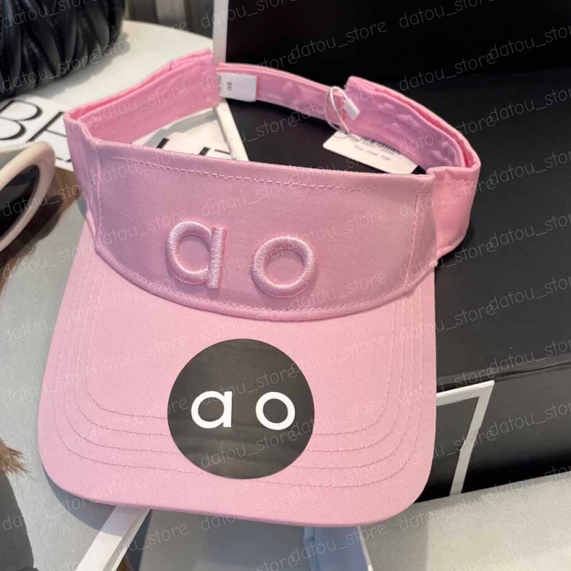 Designer Women Men Visors Summer Tennis Sun Hats Trendy Headless Sun Visor Beach UV Protection Hat Adjustable Empty Top Sports Cap