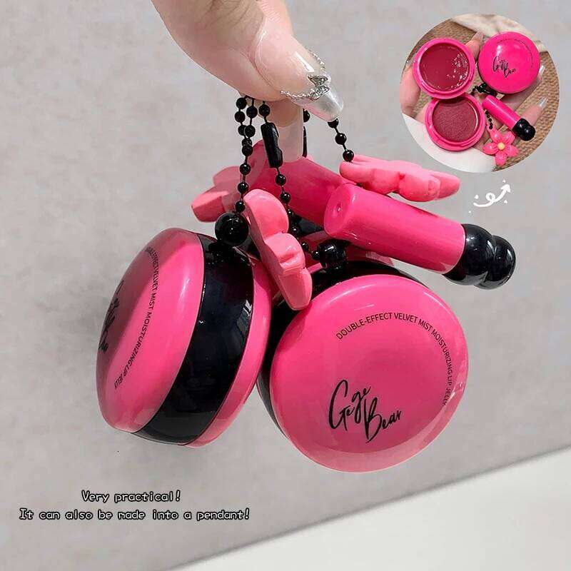 Gege bear two lipsticks lip jelly, moisturizing the lips, coloring, natural makeup application, and quick setting H260302