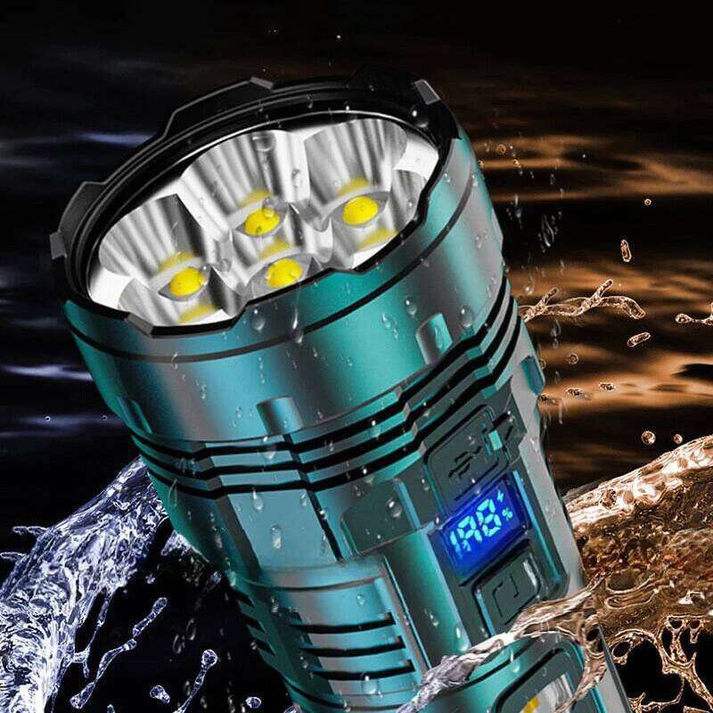 Powerful Flashlight 7 Lamp Beads Super Tactical With COB Side Light Camping Lantern USB Rechargeable Outdoor Torch Z260301
