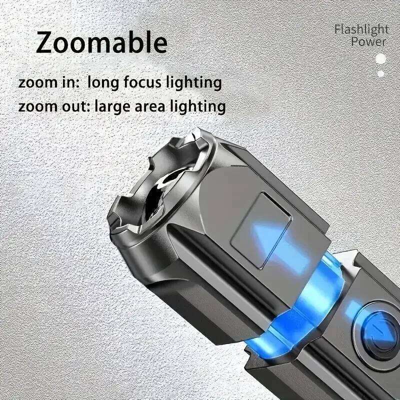 Powerful Rechargeable USB Waterproof Zoom Fishing Hunting Camping 100,00 Lumen Tactical Flashlight LED Torch Z260301