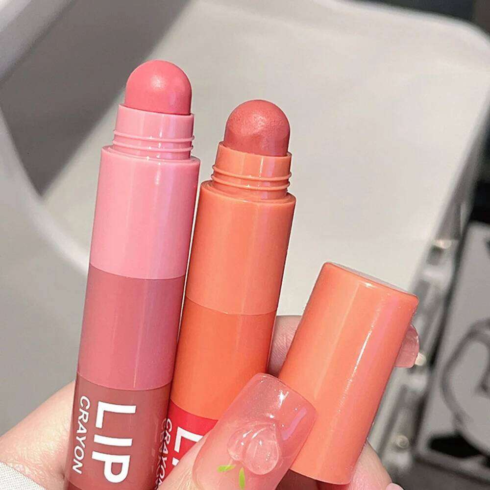 Gege Bear 4 in 1 Velvet Matte Crayon Lipstick Super Stay Makeup Pink Red Long Wear Waterpoof Non-Stick Cup Tiny Lip Stick H260302