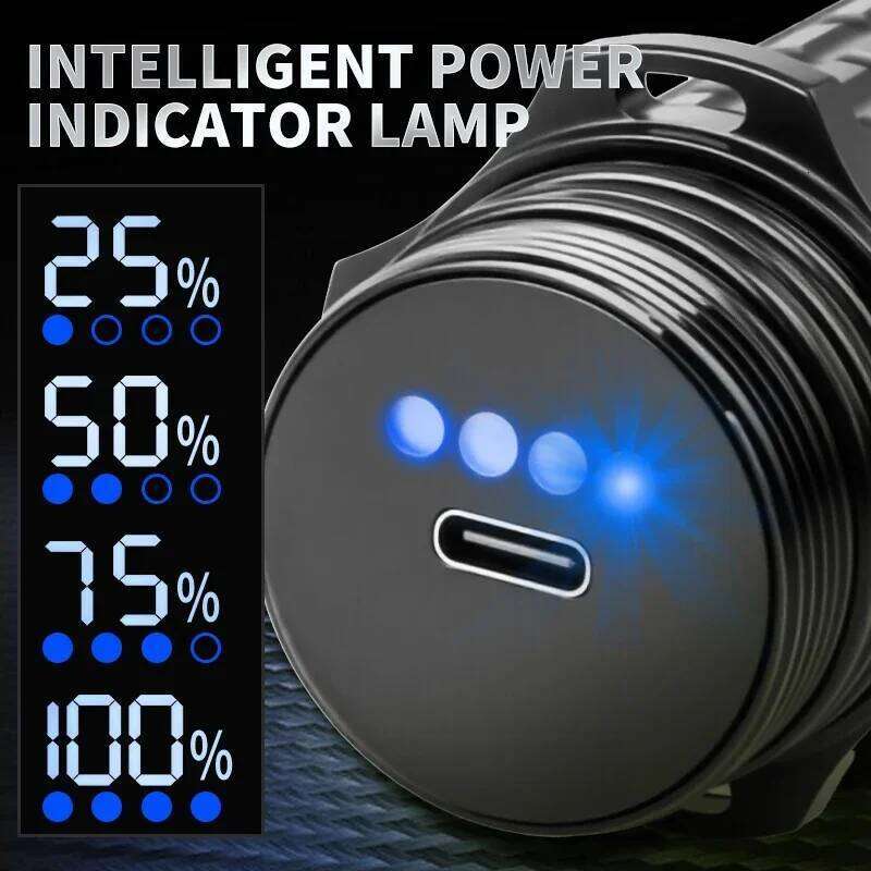 Diving Flashlight Rechargeable Strong XHP70 Focus Dive Torch Waterproof Submersible Lighting IPX-8 Underwater Flash Light Z260301