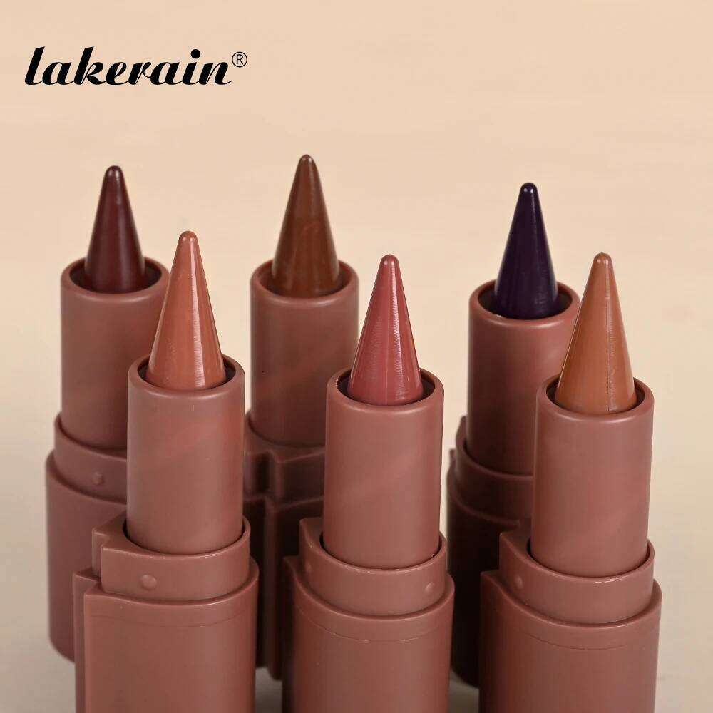 Matte Makeup Kit 2pcs Waterproof Long Lasting Liner and Lip Oil Combo Red Brown Pink Nude Tones Lipstick Set H260302