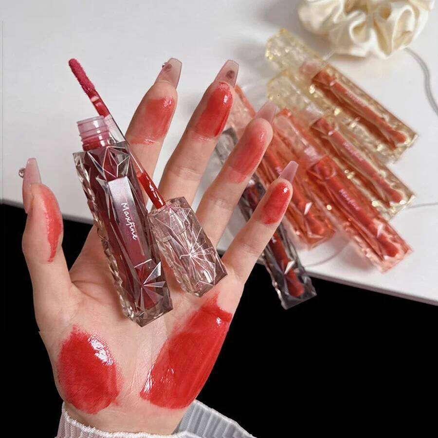 and Moisturizing Lips Glaze Mirror Waterproof, Durable Brightening, No Peeling Lip Gloss Liquid Lipstick H260302