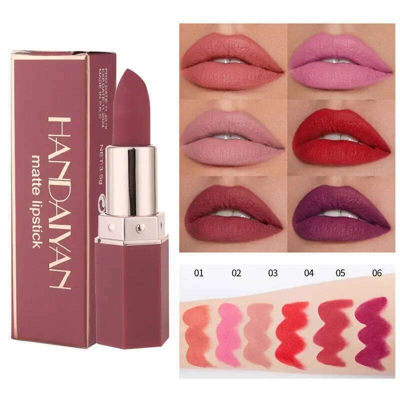 Matte Velvet Waterproof Lasting Purple Tint Lip Gloss Non Stick Cup Moisturize Lipstick Not Fading Luxury Lips Makeup H260302
