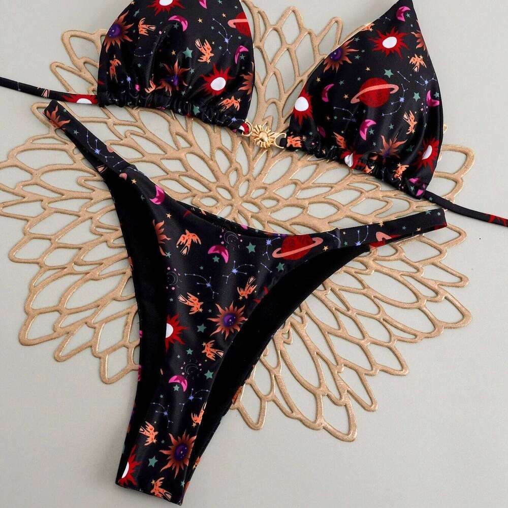 Sexy Push Up Bikini Set Leopard Print Biquinis Women Swimsuit 2-piece Triangle Thong Bathing Suit Holiday Gathering Swimwear Z260301