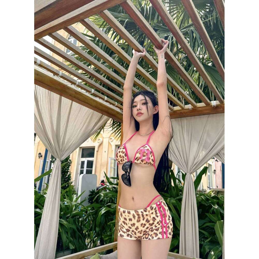 Female Hotsweet Leopard Bikini Sets 3pcs Lady Summer Swimming Pool Swimwear Tropical Suits Sexi Charming Set Women Party Bikinis Z260301