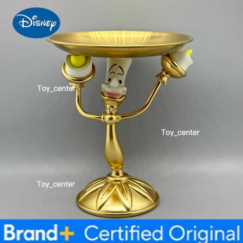 Disney Beauty And The Beast Cogsworth Clock LumiRe Candelabra Trinket Tray Home Desk Decor Jewelry Dish For Fans H260302