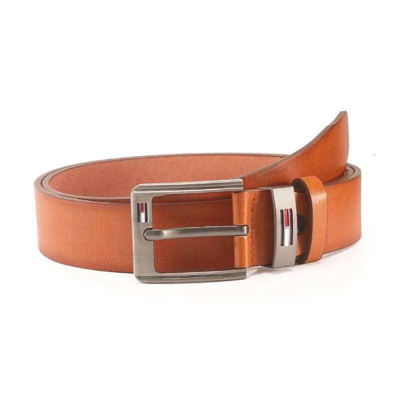 High Quality Alloy Square PU Leather Belt Men Male Pin Buckle Fancy Vintage Jeans Waistband Strap S260228
