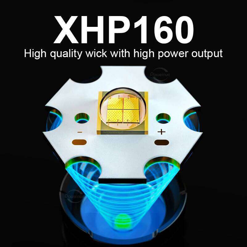 Super Bright XHP160 COB Flashlight Usb Rechargeable Zoom Multi-Function torch Tactical Flash Light 18650 26650 Led Lantern Z260301