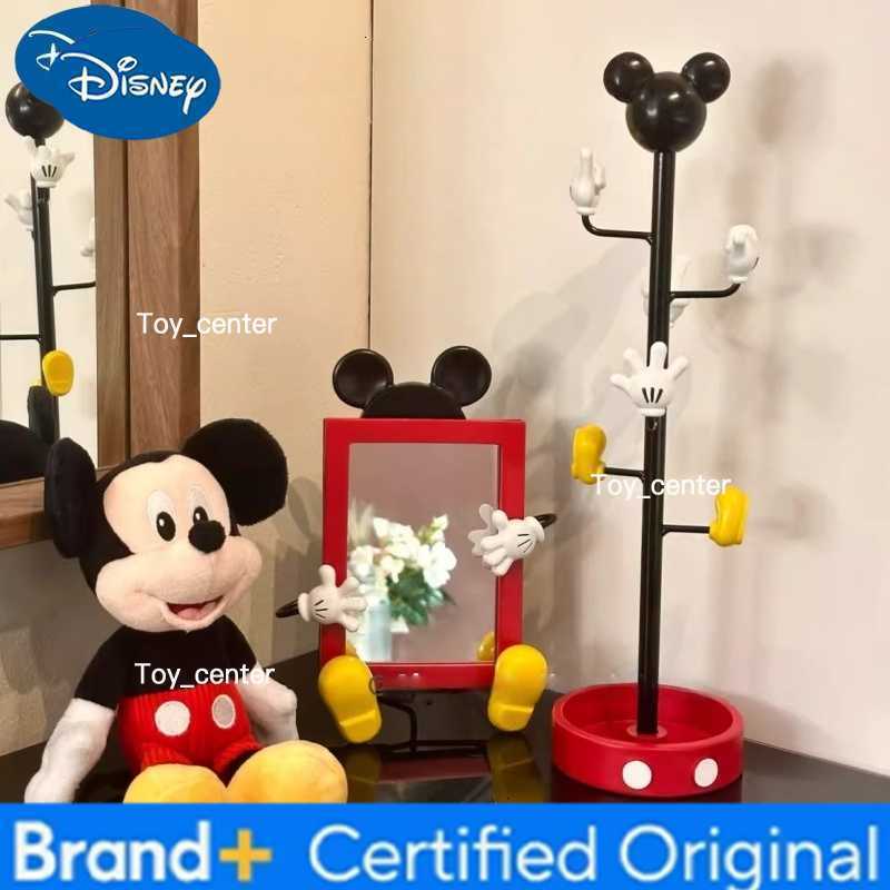Disney Mickey Mouse Multifunctional Jewelry Rack with Mirror Creative Photo Frame Desktop Storage Organizer Home Decor H260302