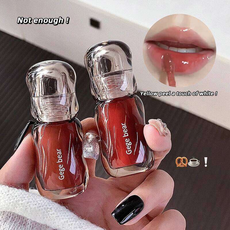 Gege Bear Crystal Balm Moisturizing Gloss Oil Jelly Lipgloss Long Lasting Liquid Lipstick Hydrating Tinted Lip Makeup H260302