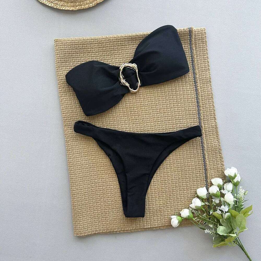 Micro Push Up Women Swimsuits 2025 Sexy Female Swimwear Brazilian Bikini Set Thong Biquini Swim Suits Solid Beachwear Z260301