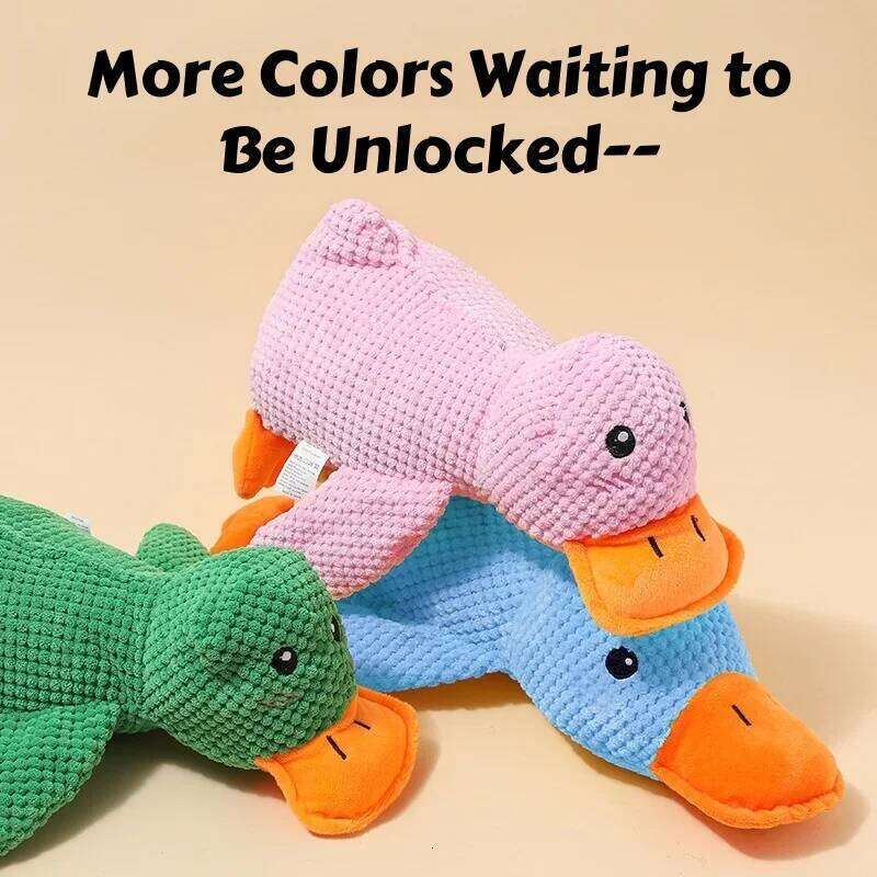 Dog Toy Yellow Duck Teether Durable Chew Toy For Pets Plush Toy Puppy Duck Pet Toy