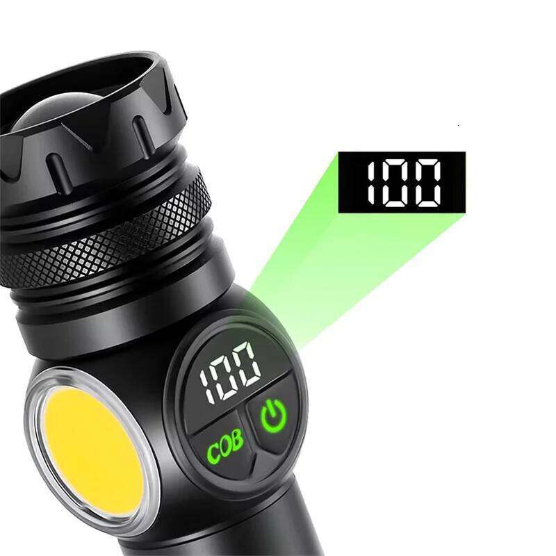 Super Bright LED Flashlight USB Rechargeable Flash light Long Range Tactical Torch Outdoor Waterproof Camping Fishing Lantern Z260301