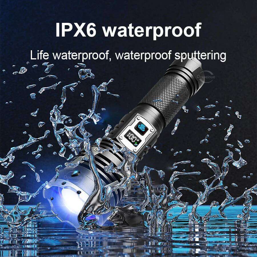 30000000LM Ultra Powerful Flashlight Rechargeable XHP360 LED Flashlights Super Bright 2500M Torch Light Fishing Hunting Lantern Z260301