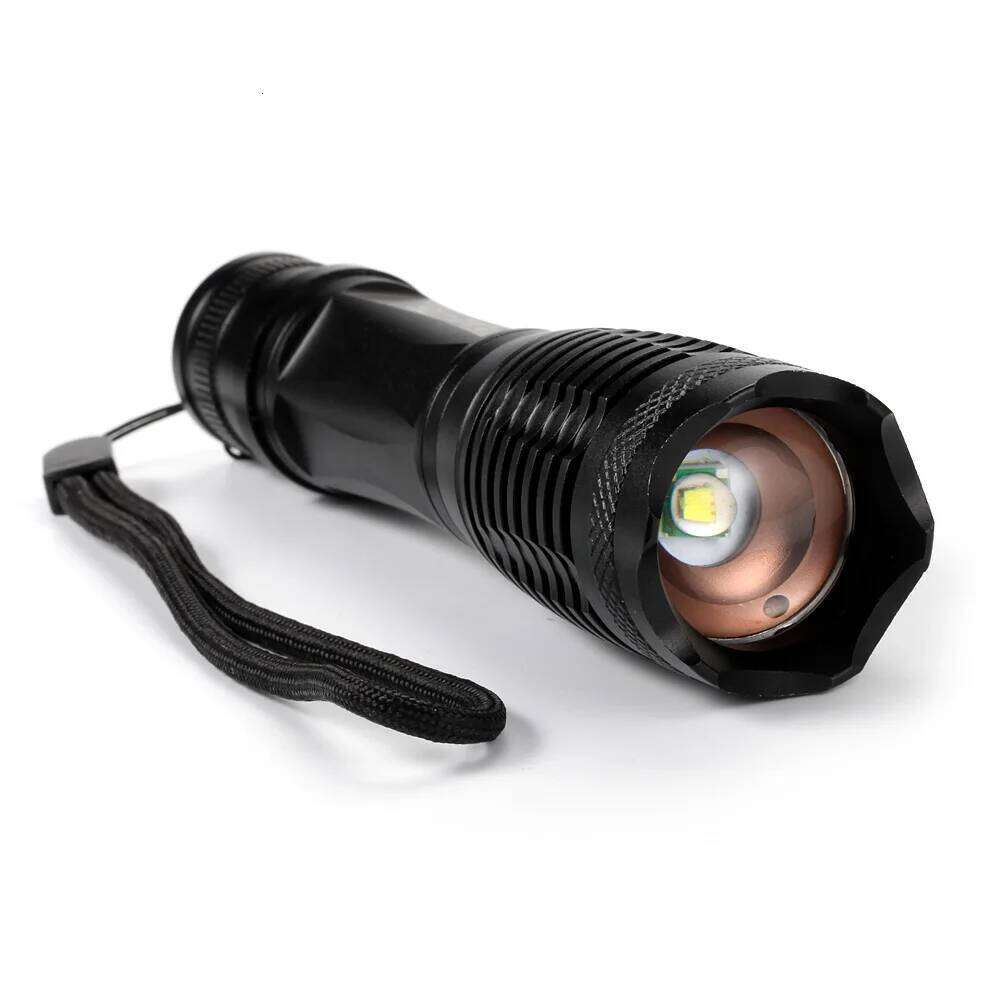 LED Tactical Flashlight 5 Modes Zoomable Water Resistant Handheld 18650 AAA Torch For Camping Hiking Outdoor Emergency Fishing Z260301