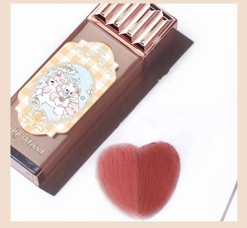 KEKEMOOD Chocolate Shop Cloud Lip Cream Delicate Clear Thin Autumn And Winter Milk Tea Color H260302