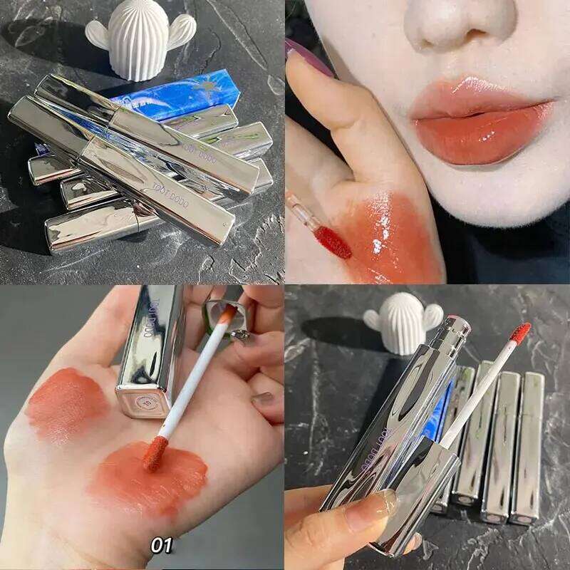 TOOT DODOT820 Floral Center Mirror Lip Gloss Is Bright Non Oily, Moisturizing, and Color Displaying. The Lips Are Watery, Tr H260302