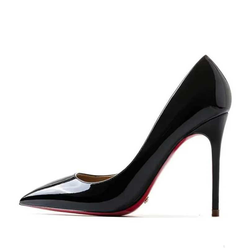 Plus Size 34-44 Sexy Red Shoes Rubber Bottom Pointed Toe Spring Shallow Women Pumps Dress Party Wedding High Heels K260302