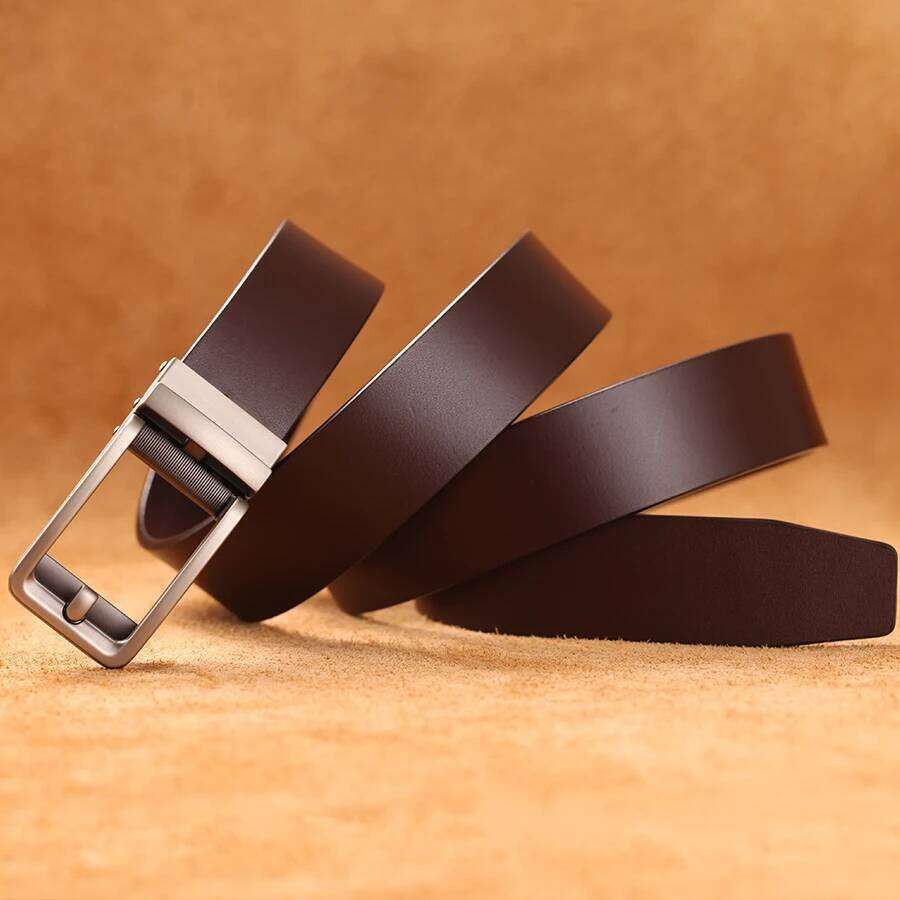 New High Quality Luxury Genuine Leather Belt Designer Belts Men Automatic Buckle Business Trouser Strap Cinturones Hombre Cinto S260228