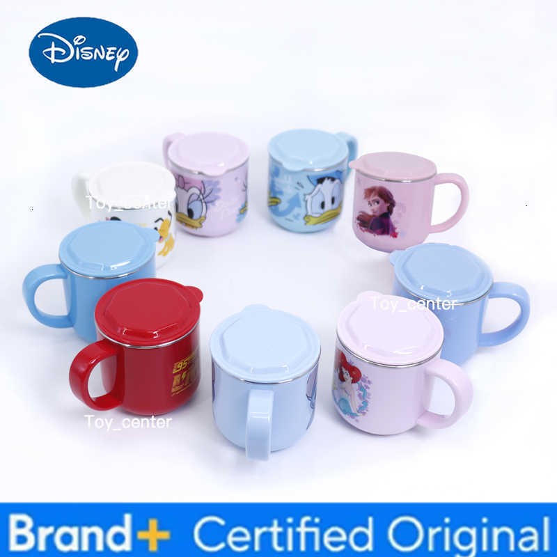 Disney 1pc Cartoon Single handle stainless steel cup dinner Party Birthday gift for milk coffee water Stainless steel cup H260302