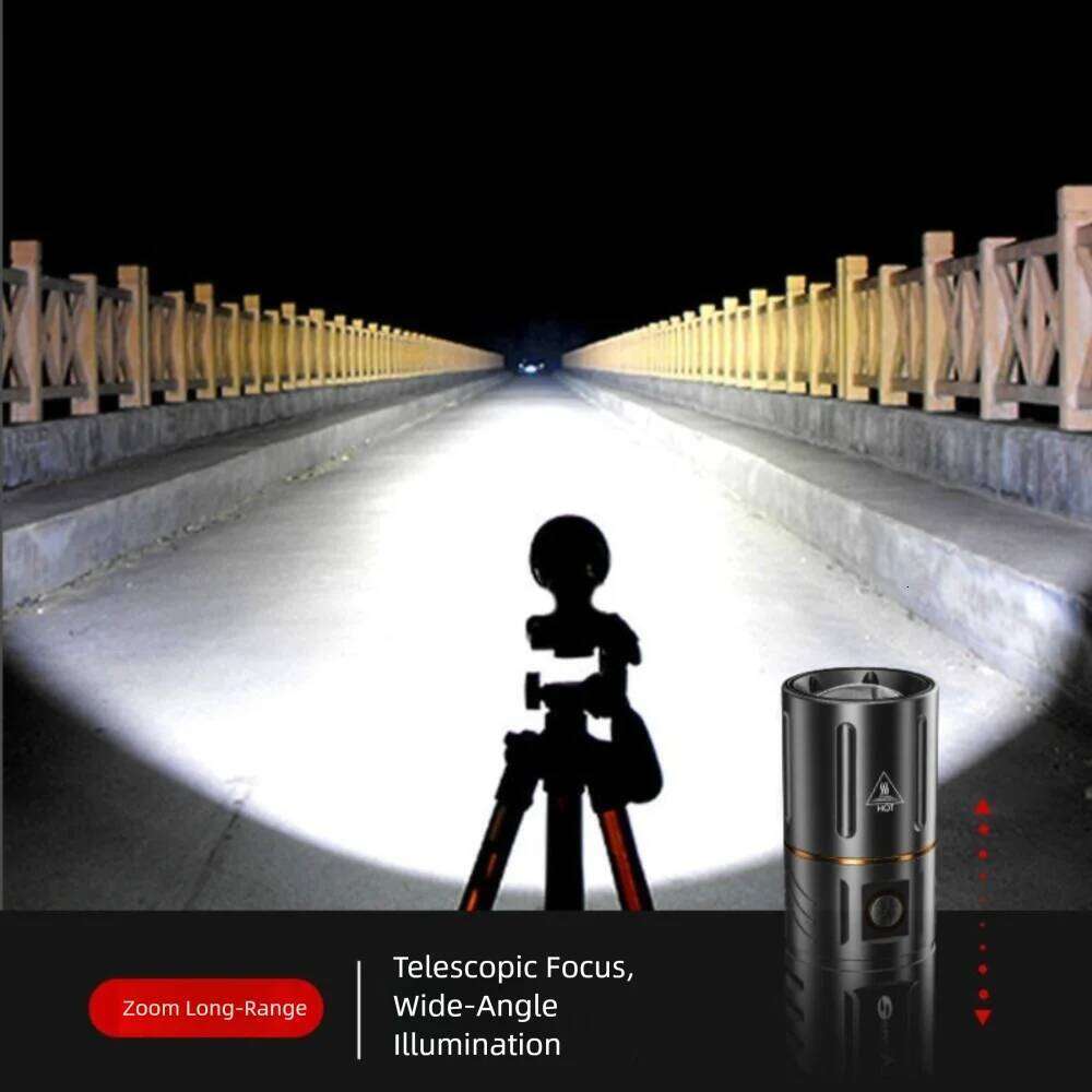 Durable 5 Levels Zoomable Rechargeable High Power LED Flashlight Waterproof Ultra-Bright Torch Z260301