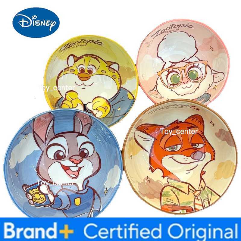 Disney Zootopia Ceramic Rice Bowl Cute Kids Cartoon Tableware Set High Value Small Bowl Christmas H260302