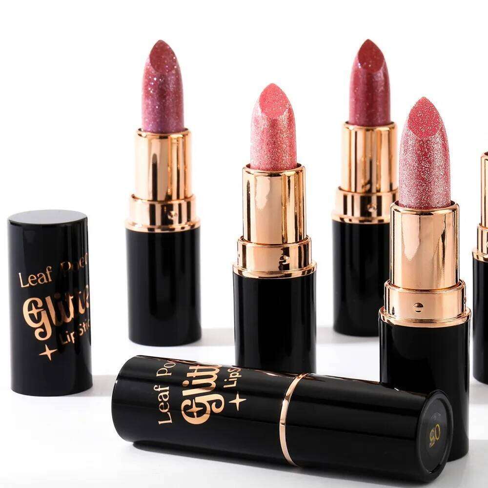 Metallic Glitter Lipstick Dazzling Moisturizing Velvety Sexy Red Gloss Waterproof Matte Diamond Pearlescent Lip Tint Balm H260302