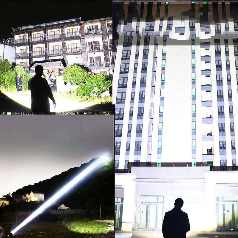 2025 White Laser Most Powerful Flashlights Super Bright Long Range Torch 20000000LM High Power Rechargeable LED Camping Lantren Z260301
