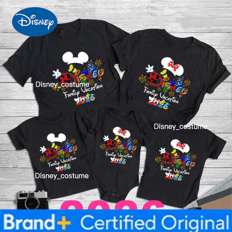 Disney 2026 Family Vacation Father Mother-kids Family Matching Outfits Funny Disneyland Family Look H260302