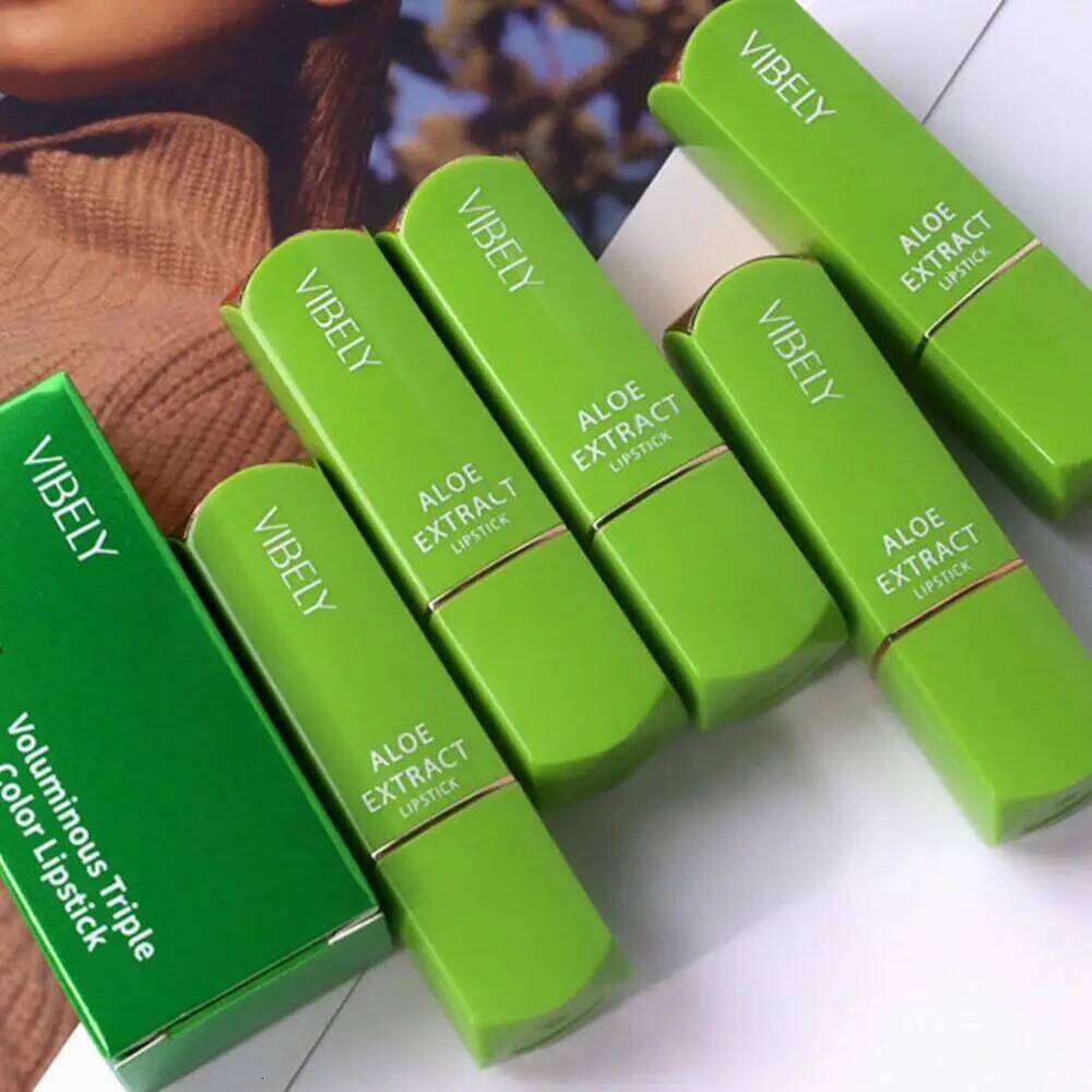 Aloe Vera Moisturizing Lipstick Long Lasting Nouritious Balm Temperature Changing Color lipgloss Lip for Makeup Comestics H260302
