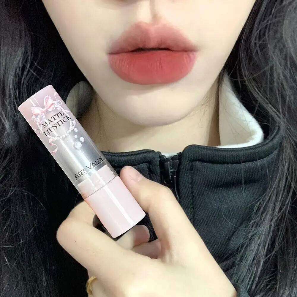 Moisturizing Velvet Matte Lipstick Mousse Long Waterproof Light Natural Warm Brown Toned Lip Tint Make Up H260302