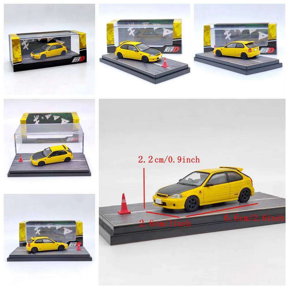 Hobby Japan 1/64 for CIVIC TYPE R EK9 1997 Diecast Models Car Collection Auto Toys Gift 26Y0302 - view 6