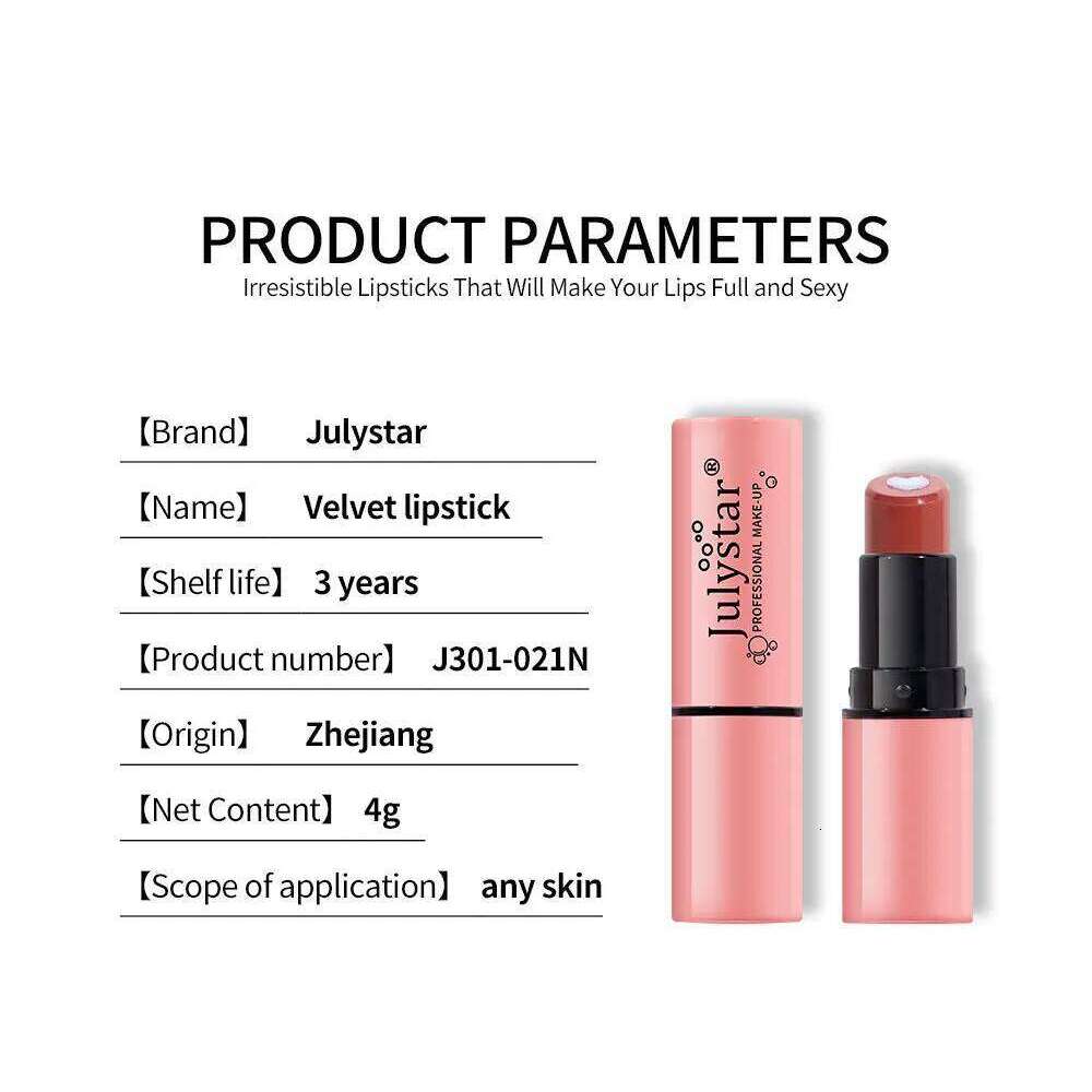 MISS ROSE 2-IN-1 Easy To Color Fruity Frost Matte Lipstick Lip Balm Makeup Moisturising Hydrating Longwear Lipsticks Cosmetics H260302