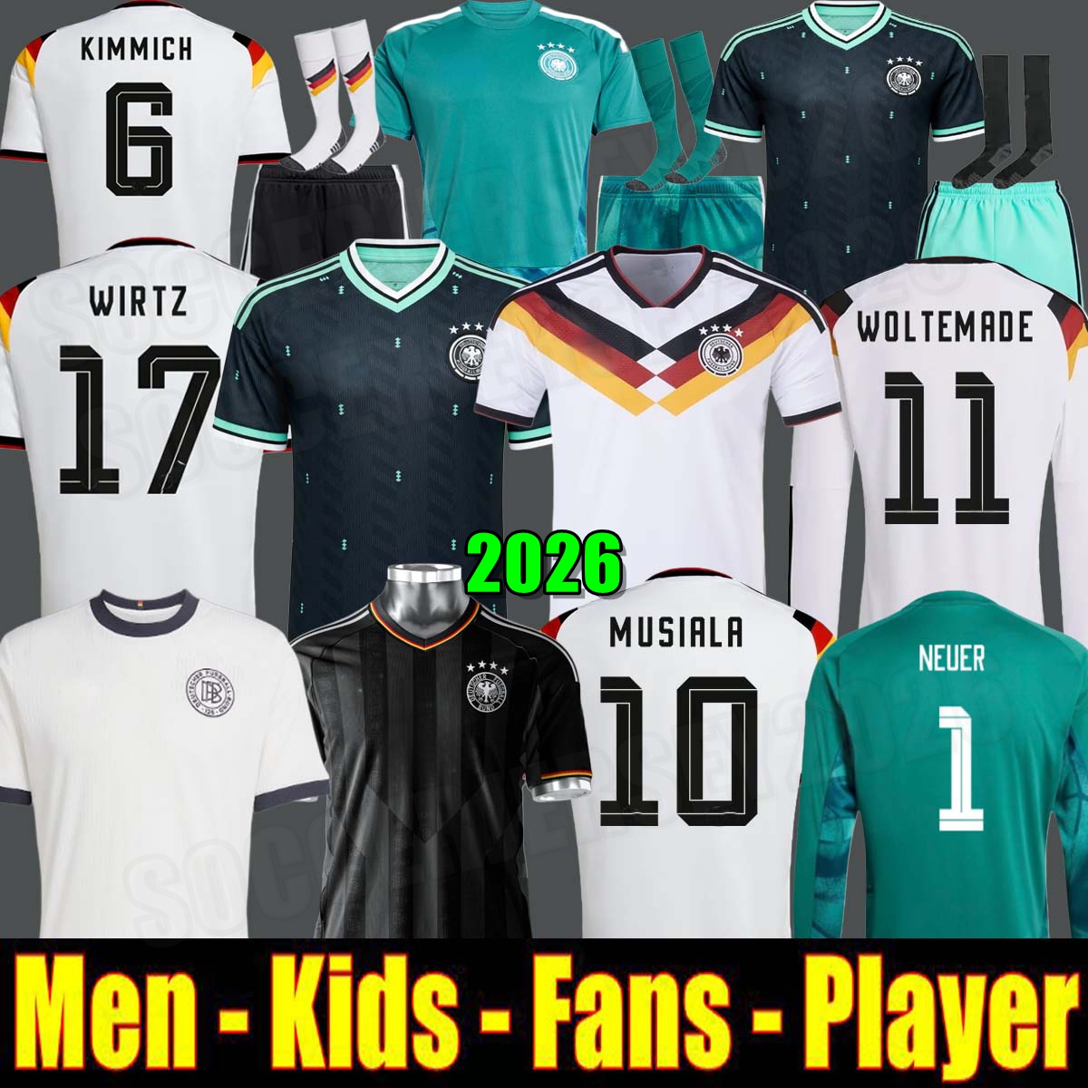 125 Year Anniversary 2025 football jersey Germanys woman Soccer Jerseys 2026 World Cup Player Version SANE GNABRY MUSIALA MULLER HAVERTZ WIRTZ Beckenbauer