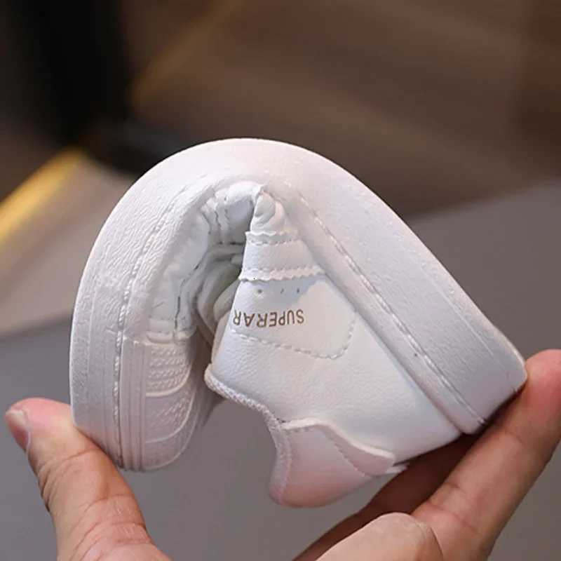 Kids Gradient Pink Shell-toe Sneakers Triple Hook-and-Loop Soft Non-Slip Shoes for GirlsT260302