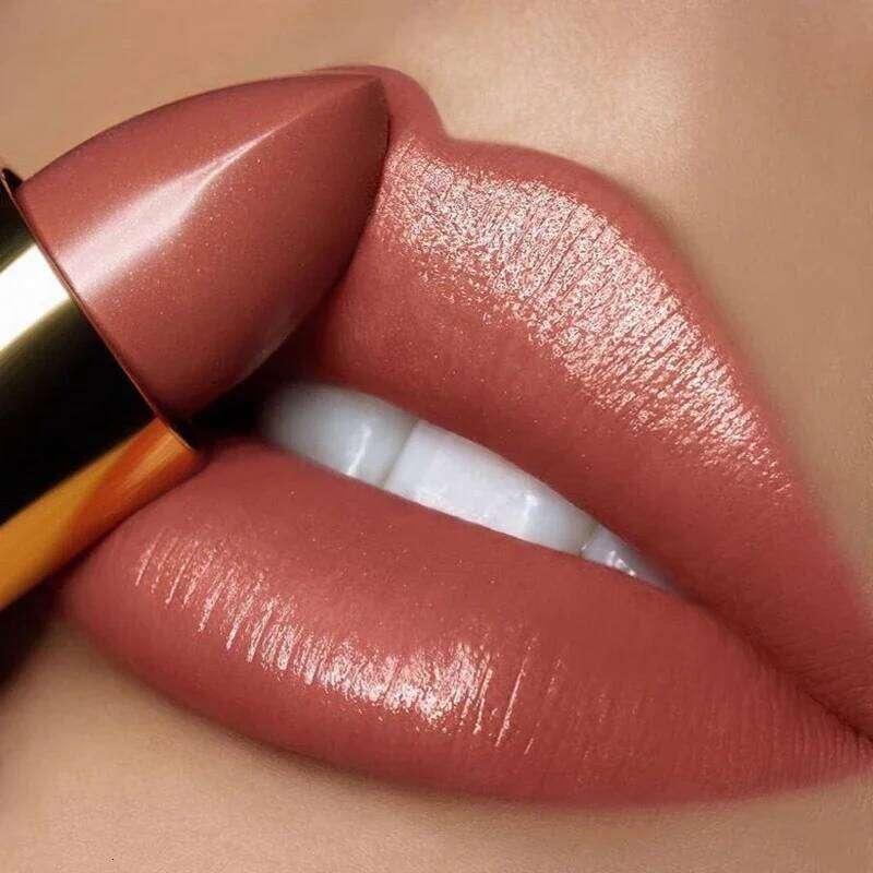 Mermaid Moisturizing 9 Colors Waterproof Long Lasting Pigment Nude Pink Shimmer Lipstick Luxury Women Makeup Cosmetics H260302
