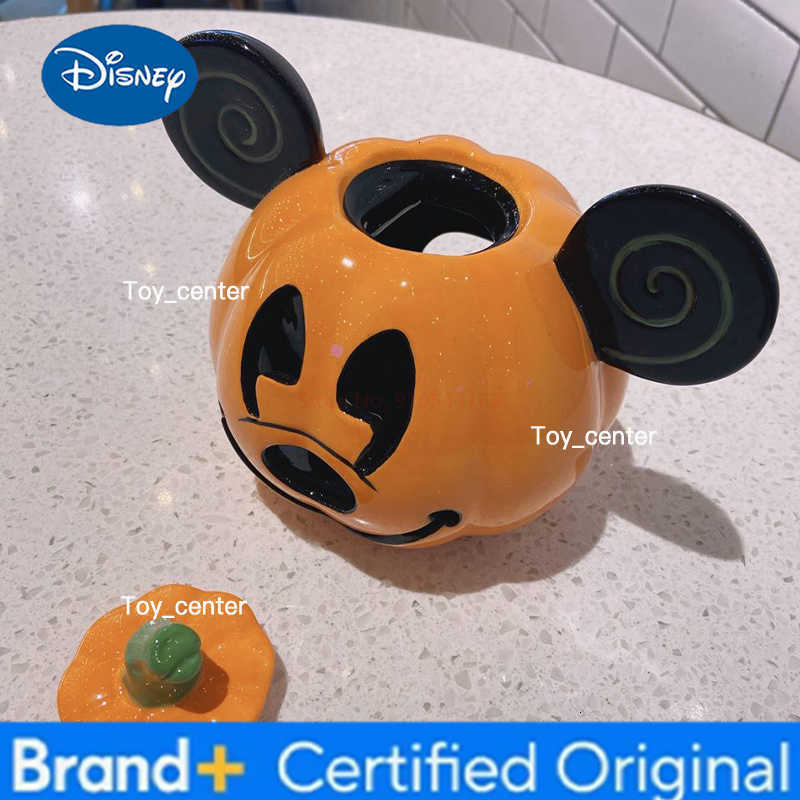 Disney Halloween Mickey Mouse New Pumpkin Lantern Cartoon Anime Action Figure Toys Decoration Collection Gifts Limited Edition H260302
