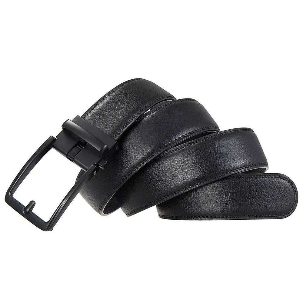 3.5cm Black Brown Men Real New Fashion Automatic Buckle Business Affairs Casual Belt Genuine Leather Luxury S260228