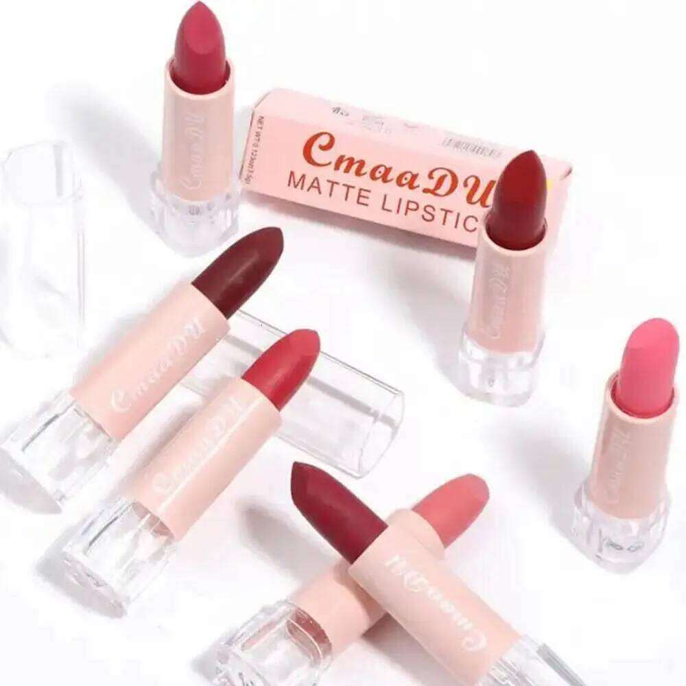 CmaaDu 15 Colour Moisturizing Matte Velvet Easy To Color Waterproof Long Lasting Nude Lipstick Lipgloss Makeup Cosmetic H260302