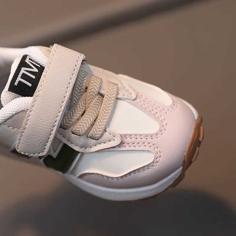 Kids Leather Sneakers Spring New Non-slip Soft Sole Casual Shoes for Boys Girls ToddlersT260302