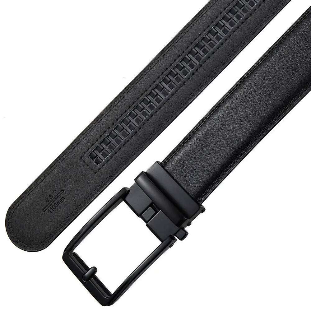 3.5cm Black Brown Men Real New Fashion Automatic Buckle Business Affairs Casual Belt Genuine Leather Luxury S260228