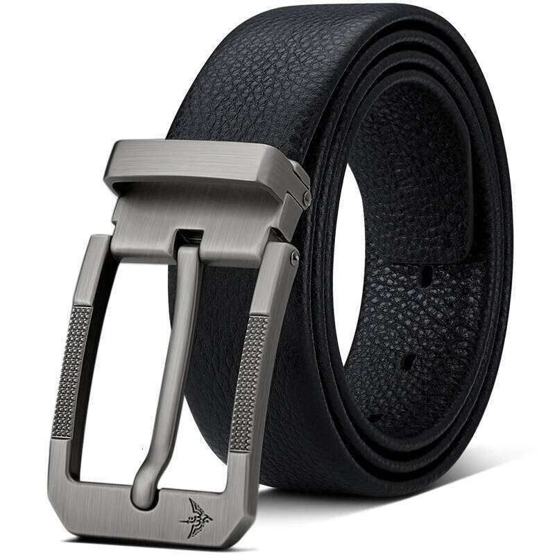 Men's casual pants with leather needle buckle belt, fashionable and personalized formal belt S260228